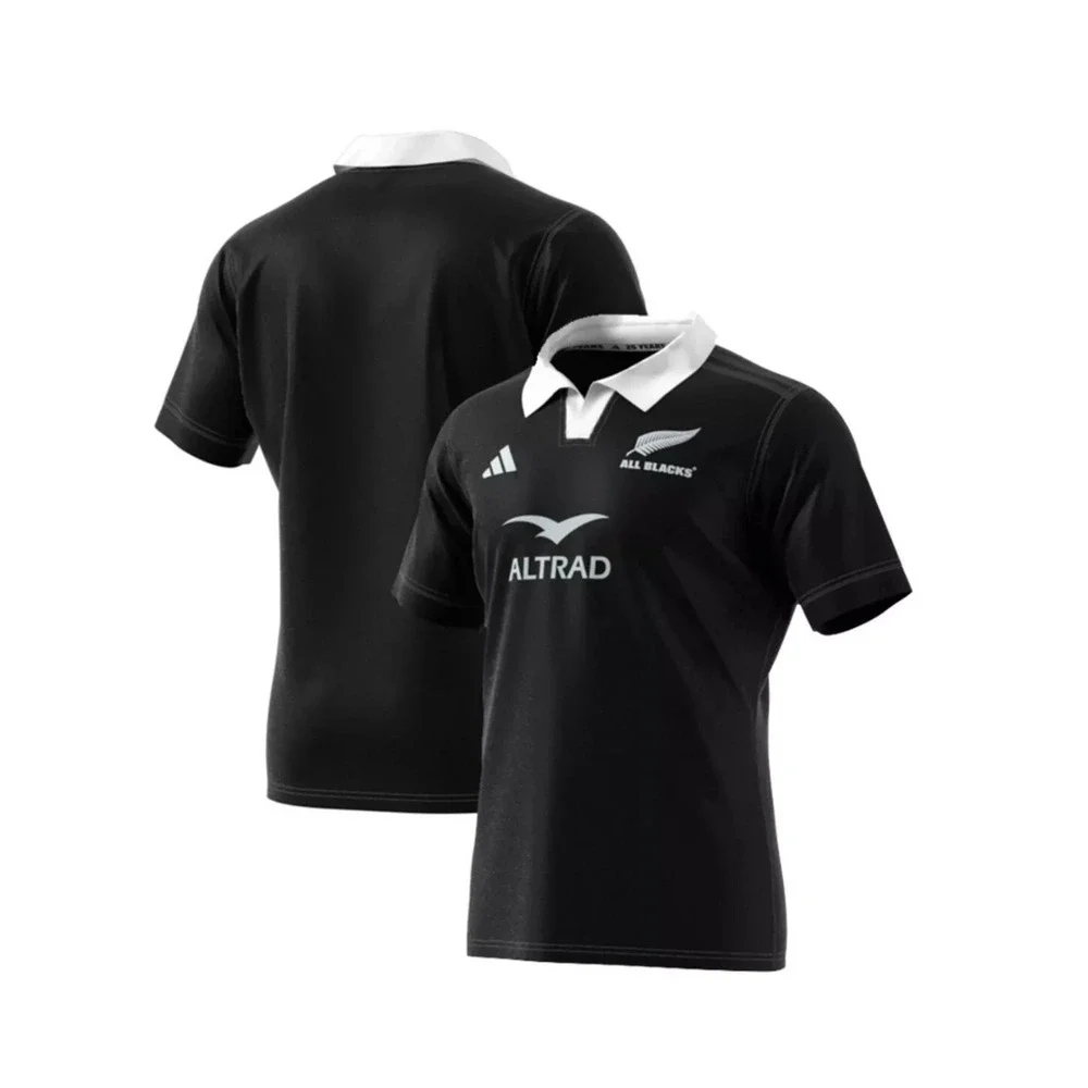 Adidas All Blacks New Zealand Black Rugby Jersey $95 size Men's Large New NWT